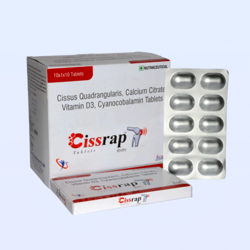 Cissus Quadrangularis, Calcium Citrate Malate, Vitamin D3 and Cyanocobalamin Tablets