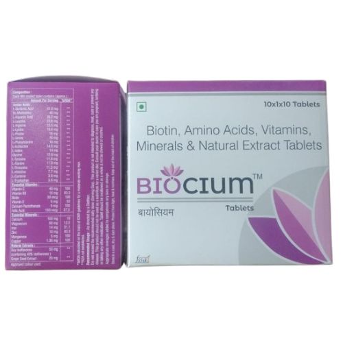 Biotin, Amino Acids, Vitamins, Minerals And Natural Extract Tablets