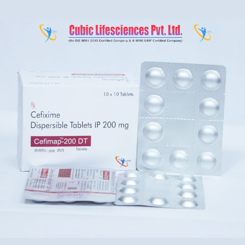 Cefixime 200 mg Dispersible Tablets