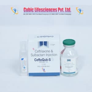 Ceftriaxone 500 mg and Sulbactam 250 mg Injection