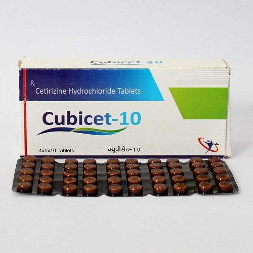 Cetirizine Hydrochloride 10 Mg Tablets