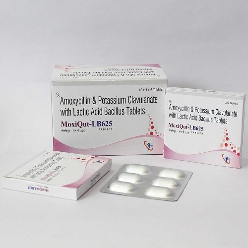 Amoxycillin and Potassium Clavulanate with Lactic Acid Bacillus Tablets