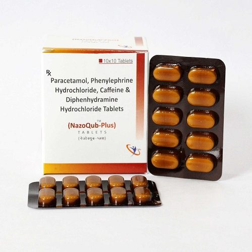 Paracetamol, Phenylephrine Hydrochloride, Caffeine, Diphenhydramine Hydrochloride Tablets