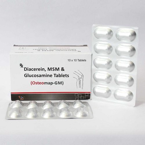 Diacerein, MSM, and Glucosamine Tablets