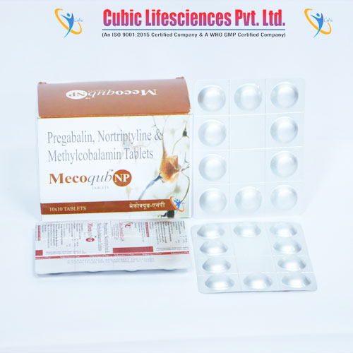 Pregabalin, Nortriptyline Hydrochloride and Methylcobalamin Tablets