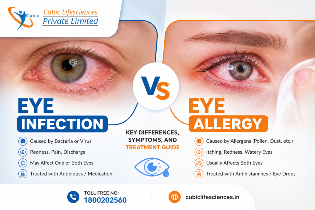 Eye Infection vs Eye Allergy