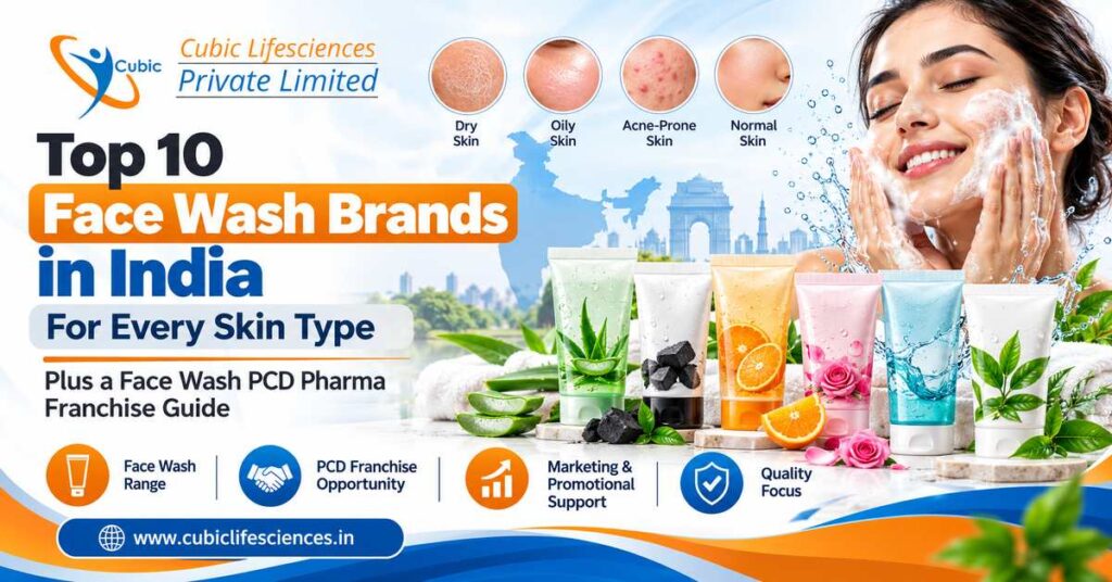 Top 10 Face Wash Brands in India-cubic-lifesciences