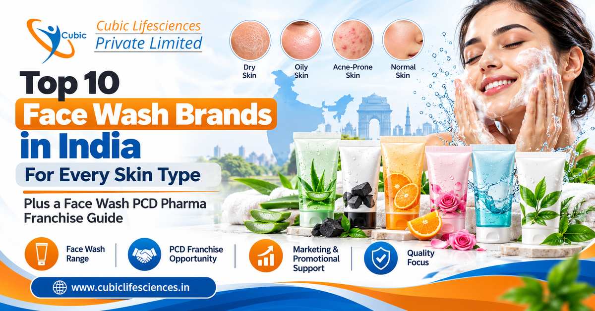 Top 10 Face Wash Brands in India-cubic-lifesciences